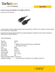 StarTech.com 8 ft Server Power Cord IEC320 C-19 to NEMA L5-20P 12/3