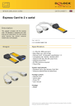 DeLOCK Express Card to 2 x serial