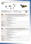 EXSYS 2S Serial RS-232 PCI card w/ 16C950, 32-Bit