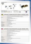 EXSYS LowProfile 1S Serial RS-232 PCI card w/ 16C950, 32-Bit