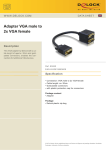 DeLOCK Adapter VGA male to 2x VGA female