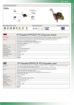EXSYS 1P Parallel EPP/ECP PCI-Express card
