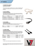 V7 VGA Monitor Extension Cable 5m