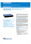 Audiocodes MediaPack Series Telephone Adapters with Integrated Router MP-202/2FXS/SIP White