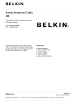 Belkin F8V3011B3M-MM coaxial cable