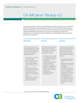 CA ARCserve® Backup r12 for Windows Agent for IBM Informix - EN - Product only