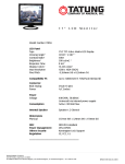 Tatung 7005L LCD Monitor