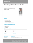 Belkin Remix Hexagon Metal for iPod nano 3G - Silver