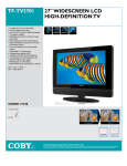 Coby 27" Widescreen LCD 27" HD-Ready Black