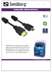 Sandberg HDMI - HDMI Mini 19M-19M 2 m