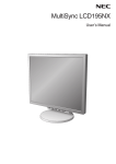 NEC MultiSync® LCD195NX