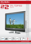 Mirai DTL-722P302 22" HD-Ready Black LCD TV