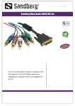 Sandberg Video/Audio 5XRCA-DVI. 5m