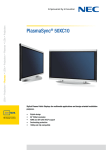 NEC PlasmaSync® 50XC10