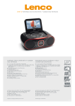 Lenco Portable DVD player w/ 7" screen and FM radio