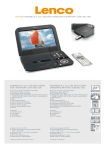 Lenco 8.5" portable DVD player