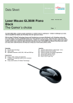 Fujitsu Laser Mouse GL5600 Piano Black
