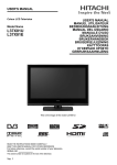 Hitachi 37" Visible LCD Widescreen Television L37X01 37" HD-Ready Black