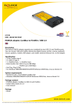 DeLOCK PCMCIA adapter, CardBus to FireWire / USB 2.0