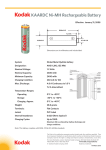 Kodak KAARDC-4 Ni-MH Rechargeable Batteries AA