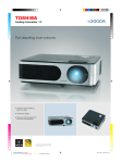 Toshiba X3000A 3,000 ANSI Lumens/XGA 1,024x768 pixels/2.8 kg