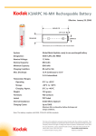 Kodak K3ARPS Ni-MH Rechargeable Batteries AAA