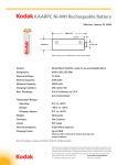 Kodak KAAPDC Ni-MH Rechargeable Batteries AA