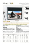 Kingpin Screens Crown Electric Screen