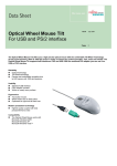 Fujitsu Optical Wheel Mouse Tilt