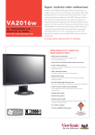 Viewsonic Value Series 20" VA2016w LCD