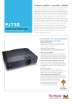 Viewsonic PJ758 data projector