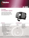 iRhythms Digital Docking Speaker System, Black