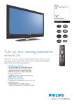 Philips 52" Flat TV + Pixel Plus 2 HD 52" Full HD Black