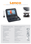 Lenco DVP746DVBT portable TV/DVD player