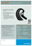 Sennheiser VMX 100 3D ball joint for individual wearing comfort