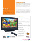 Viewsonic 32" Widescreen HDTV 32" Full HD Black