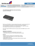 StarTech.com 4 Port USB Desktop KVM Switch with Audio Switching