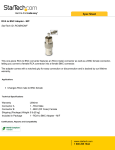 StarTech.com RCA to BNC Adapter - M/F