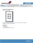 StarTech.com 6 Outlet RJ45 Universal Wall Plate - White