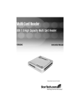 StarTech.com USB 2.0 High Capacity Multi media memory Card Reader - Card reader ( CF I, CF II, MS, MS PRO, Microdrive, MMC, SD, SM, MS Duo, MS PRO Duo, miniSD, RS-MMC, SDHC ) - Hi-Speed USB