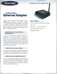 Actiontec GS083AD3A-01 Wireless Ethernet Adapter