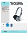 Coby CV110 headphone
