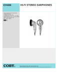 Coby CVE05 headphone