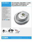 Coby Electronics CX-CD616 CD Player - LCD