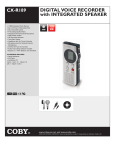 Coby CX-R189 128MB Digital Voice Recorder