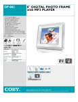 Coby 8" Digital Photo Frame