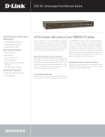 D-Link DSS-24+, 24-Port 10/100 Switch + 2 Optional Port 100BASE-FX Uplinks