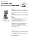 Keyspan Cordless VOIP Phone