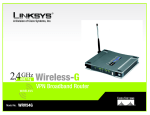 Linksys WRV54G router