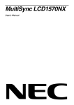 NEC MultiSync® LCD1570NX